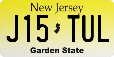 NJ license plate J15TUL
