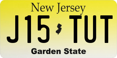 NJ license plate J15TUT