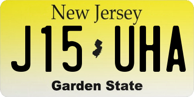 NJ license plate J15UHA