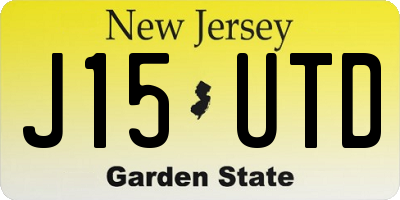 NJ license plate J15UTD