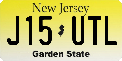 NJ license plate J15UTL