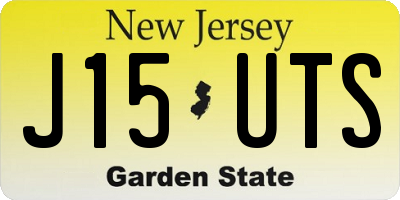NJ license plate J15UTS
