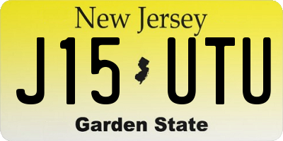 NJ license plate J15UTU