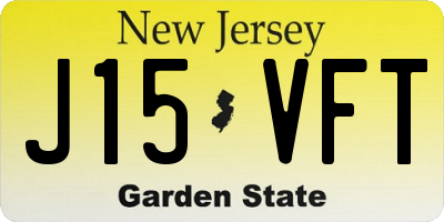 NJ license plate J15VFT