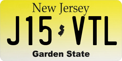NJ license plate J15VTL