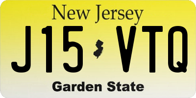 NJ license plate J15VTQ