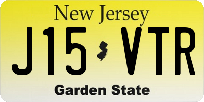 NJ license plate J15VTR