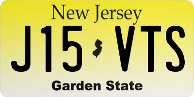 NJ license plate J15VTS