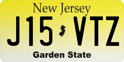NJ license plate J15VTZ