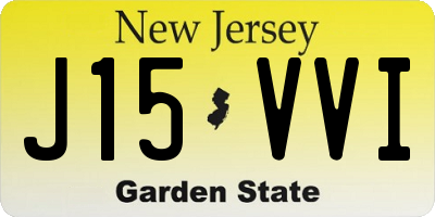 NJ license plate J15VVI