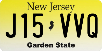 NJ license plate J15VVQ