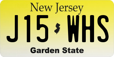 NJ license plate J15WHS