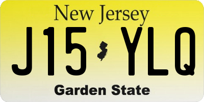 NJ license plate J15YLQ
