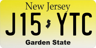 NJ license plate J15YTC