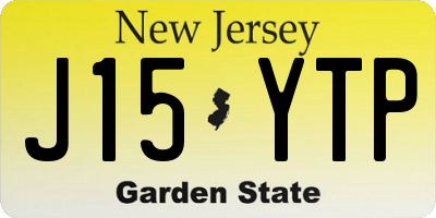 NJ license plate J15YTP