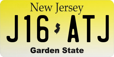 NJ license plate J16ATJ