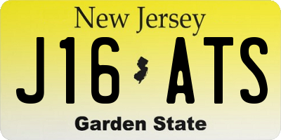 NJ license plate J16ATS