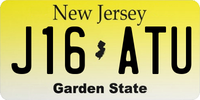 NJ license plate J16ATU