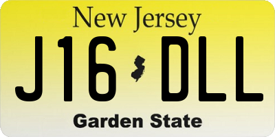 NJ license plate J16DLL