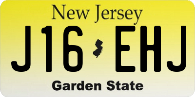 NJ license plate J16EHJ