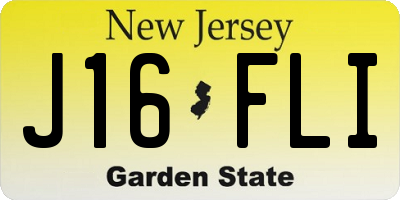 NJ license plate J16FLI