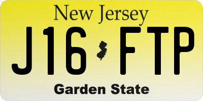 NJ license plate J16FTP