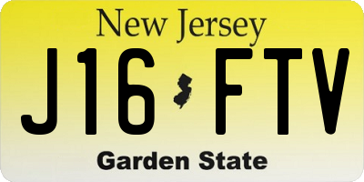 NJ license plate J16FTV
