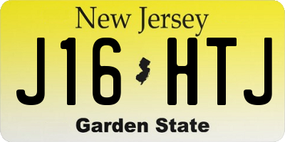 NJ license plate J16HTJ