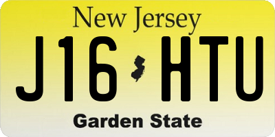 NJ license plate J16HTU