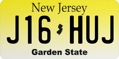 NJ license plate J16HUJ