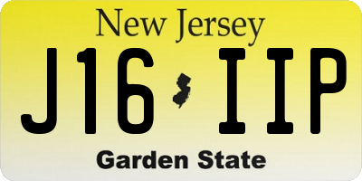 NJ license plate J16IIP