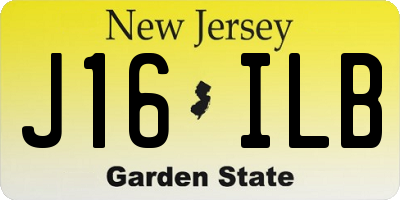 NJ license plate J16ILB