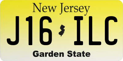 NJ license plate J16ILC