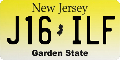 NJ license plate J16ILF