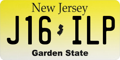 NJ license plate J16ILP