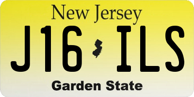 NJ license plate J16ILS