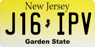 NJ license plate J16IPV