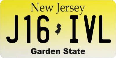 NJ license plate J16IVL