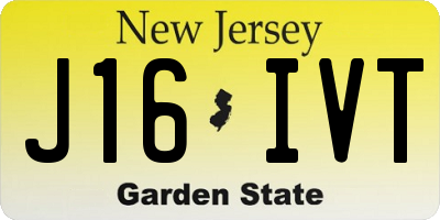 NJ license plate J16IVT