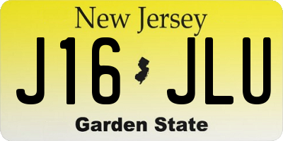 NJ license plate J16JLU