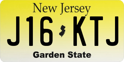 NJ license plate J16KTJ