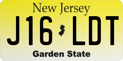 NJ license plate J16LDT