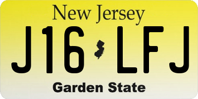 NJ license plate J16LFJ