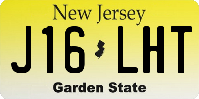 NJ license plate J16LHT