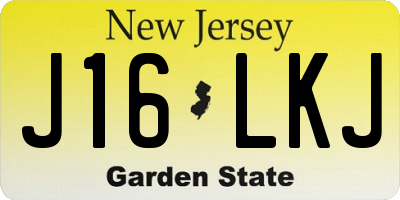 NJ license plate J16LKJ