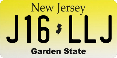 NJ license plate J16LLJ