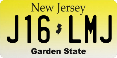 NJ license plate J16LMJ