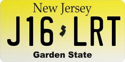 NJ license plate J16LRT