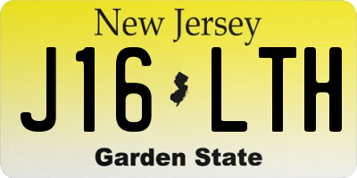 NJ license plate J16LTH