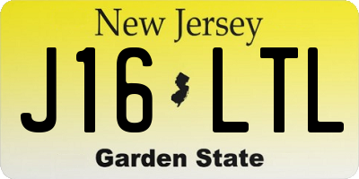 NJ license plate J16LTL